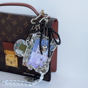 Bijou de sac carte photo K-pop - Esthétique de l'an 2000 - Accessoires de sac