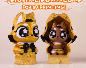 Flexi Anubis STL File: 3D Printing Fidget Toy (Digital Download)