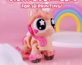 File STL e 3MF per stampa 3D Flexi Unicorn (download digitale)