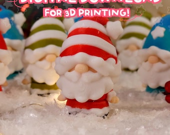 Flexi Weihnachts-Wichtel - Pack STL-Datei: 3D-Druck Fidget Spielzeug (Digitaler Download)