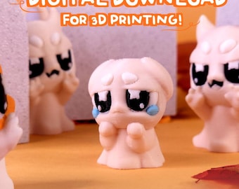 Flexi Ghost STL File, 3D Printing Fidget Toy (Digital Download