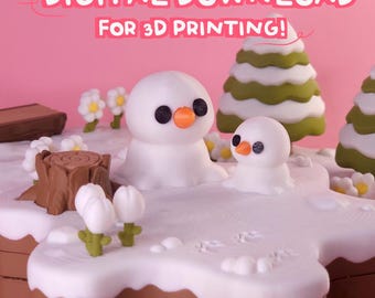 Winter Starblock (03) STL File: 3D Printing Playset (Digital Download)