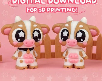 File STL e 3MF del simpatico giocattolo flessibile a forma di mucca (download digitale)