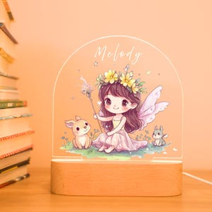 Personalized Princess Night Light: Custom Nursery Decor