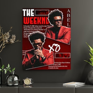 The Weeknd After Hours Poster: Abel Tesfaye Digital Wall Art, Music Album Artwork, RnB Aesthetic Decor, XO Poster, Weeknd Music Posters,