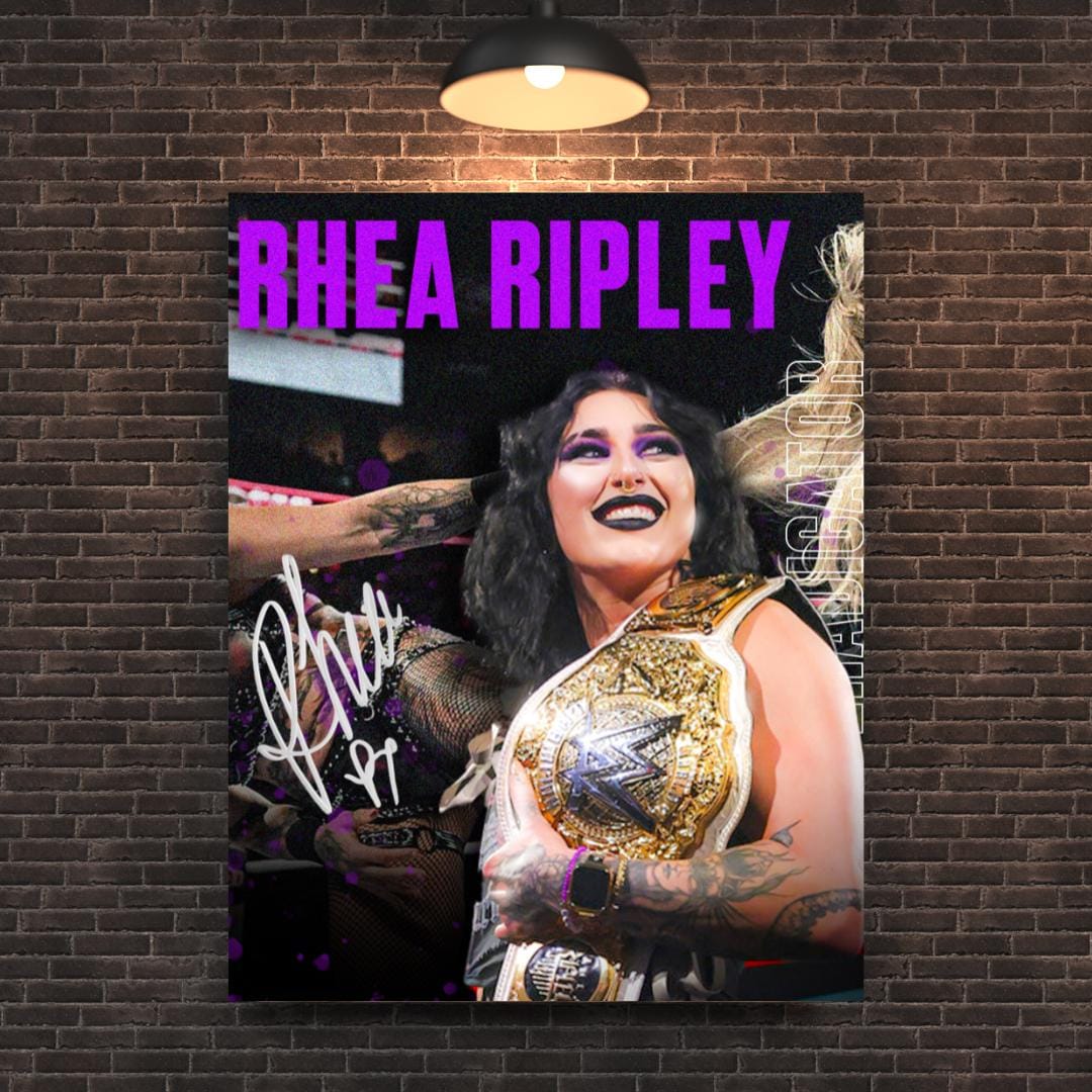 Rhea Ripley WWE Poster: Judgment Day Wrestling Art (digital Download ...