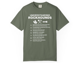 Camiseta divertida de cazador de rocas, regalo para geólogo - Camiseta para entender a los cazadores de rocas - Camiseta para amantes de las rocas - Fossil Hunter Apparel