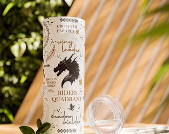 Fourth Wing Dragon Rider 20 oz Skinny Tumbler