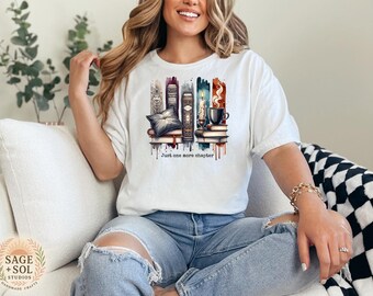 Just One More Chapter T-Shirt, Bookish Comfort Colors Tee