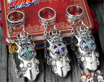 Hitman Rebrn Joint Ring - Fashionable Anime Gemstone Revolving Ring, Punk Gothic Cosplay Prop for Fans, Unique Party Gift