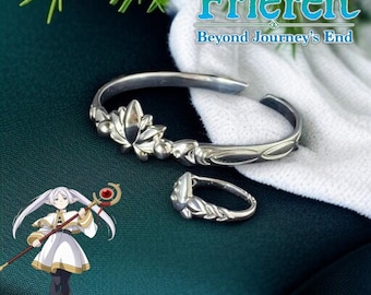 Pulsera, accesorios de cosplay de personajes de anime, accesorios de metal con patrón de loto, regalos unisex para parejas para fanáticos