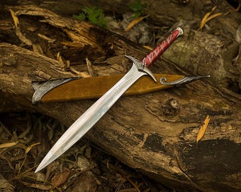 Bilbo’s Elven Stich Schwert Replica Prop | Herr Der Ringe Inspirierte Klingen | Herr der Ringe Sammlerstücke | Perfekter Vatertag & Geschenk für Ihn