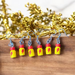 Popper bottle earrings