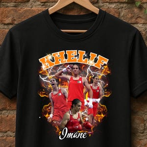 Maglietta Imane Khelif T-shirt vintage anni '90 LOL MEME Merchandise Bootleg Vintage Classic Graphic Tee Felpa unisex Regalo