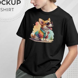 personalized pet tee "Funny dog cartoon tee Cute dog graphic shirt Custom cartoon pet shirt, Hand-drawn dog illustration tee