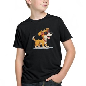 personalized pet tee "Funny dog cartoon tee Cute dog graphic shirt Custom cartoon pet shirt, Hand-drawn dog illustration tee