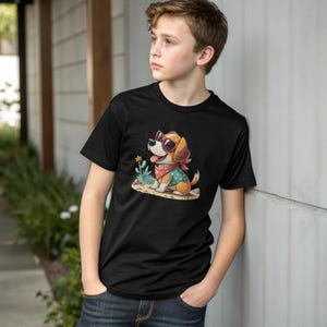 personalized pet tee "Funny dog cartoon tee Cute dog graphic shirt Custom cartoon pet shirt, Hand-drawn dog illustration tee