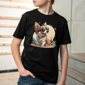 personalized pet tee "Funny dog cartoon tee Cute dog graphic shirt Custom cartoon pet shirt, Hand-drawn dog illustration tee