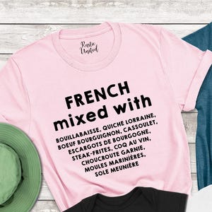 Learning French Language French Mixed With Tees French Language Tee French Shirt Shirts In French Paris Shirt Travel Shirt French Gifts Tee