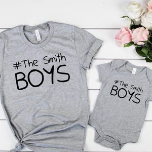 Custom Fathers Day Shirt,Gift For Dad and Son Matching Shirts,First Fathers Day Gift For Husband,Family Matching Daddy And Me Daddy and Son
