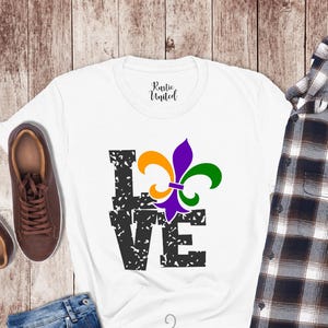 Love Mardi Gras Family Matching Tees Shirt Mardi Gras Carnaval Gift Parade Shirt Mardi Gras Love Heart Shirt Fat Tuesday Shirt Nola Shirt