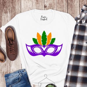 New Orleans Family Tees Mardi Grass Mask Shirt Parade Shirt Mardi Gras Day Shirt NOLA Shirt Mardi Gras Carnaval Gift Mardi Gras Gift For Her