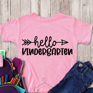 Kindergarten Shirt,1st Day Back To School Tees, First Day Of School, Kids School Shirt,Custom School Shirt For Girl Boy Tee,Kindergarten Tee