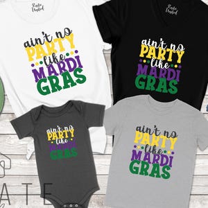Parades Shirt New Orleans Tee Fleur De Lis Beads Tee Shirt Family Matching Mardi Gras Tee Mardi Gras Party Mardi Gras Carnival Party Shirts