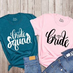 Bachelorette Shirts, Bride Squad T-shirt, Bachelorette Party Shirt, Team Bride Shirts, Bridesmaid Shirt, Bride Shirt, Bridal Party T-shirts