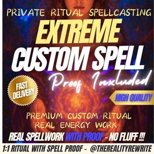 Professional Spell Casting with PROOF – CUSTOM Manifestation, Love, Career, Money & Success Spell - Witchcraft Ritual - Fast Delivery Spell