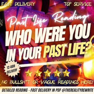 Accurate Past Life Reading - Detailed Past Life Analysis - Clairvoyant Soul History - Akashic Records Psychic Reading - Tarot Reading Fast