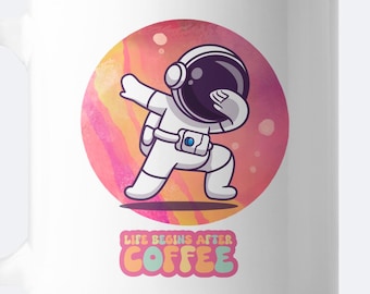 Taza de café NebEsco, La vida comienza con el café