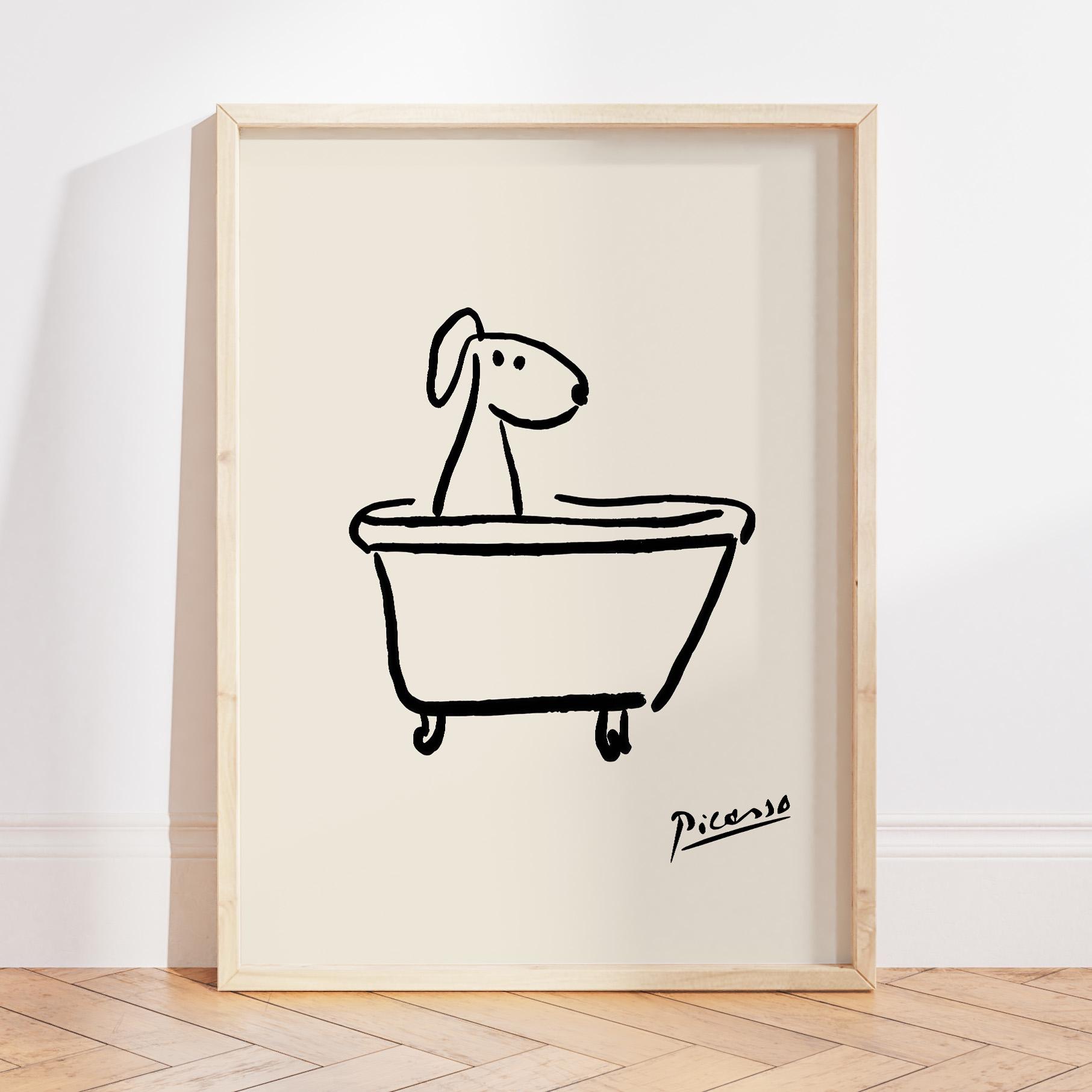 Inga Beagle Dog Bath Soap Company Poster Bagno