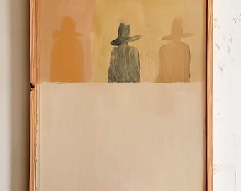 Western Cowboy Hat Wall Art – Minimalist Desert Print – Neutral Rustic Decor Gift (Digital Download)