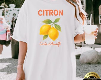 Lemon Vintage T-Shirt: Citron Costa d'Amalfi Comfort Colors Tee