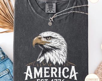 Vintage Bald Eagle USA Shirt: Patriotic 4th of July Comfort Colors Tee