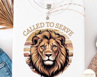 Camiseta cristiana León de Judá: Camiseta unisex con colores cómodos y fe