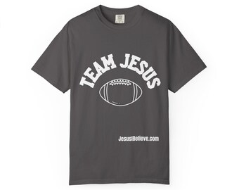 Team Jesus Football T-Shirt: Christian Sports Apparel