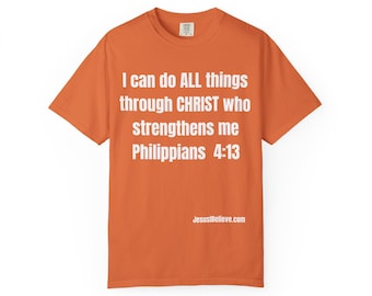 Inspirational Philippians 4:13 T-Shirt | Unisex Christian Apparel
