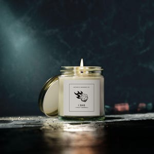 Candela profumata I Cast Fireball: cera di cocco e albicocca, regalo per giocatori immagine 4