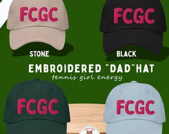 FCGC Hat, Fox ChapelFox Chapel Golf Club Hat, FCGC Hat, Embroidered Dad Hat, Preppy Golf Hat, Tennis Hat, Country Club Hat,