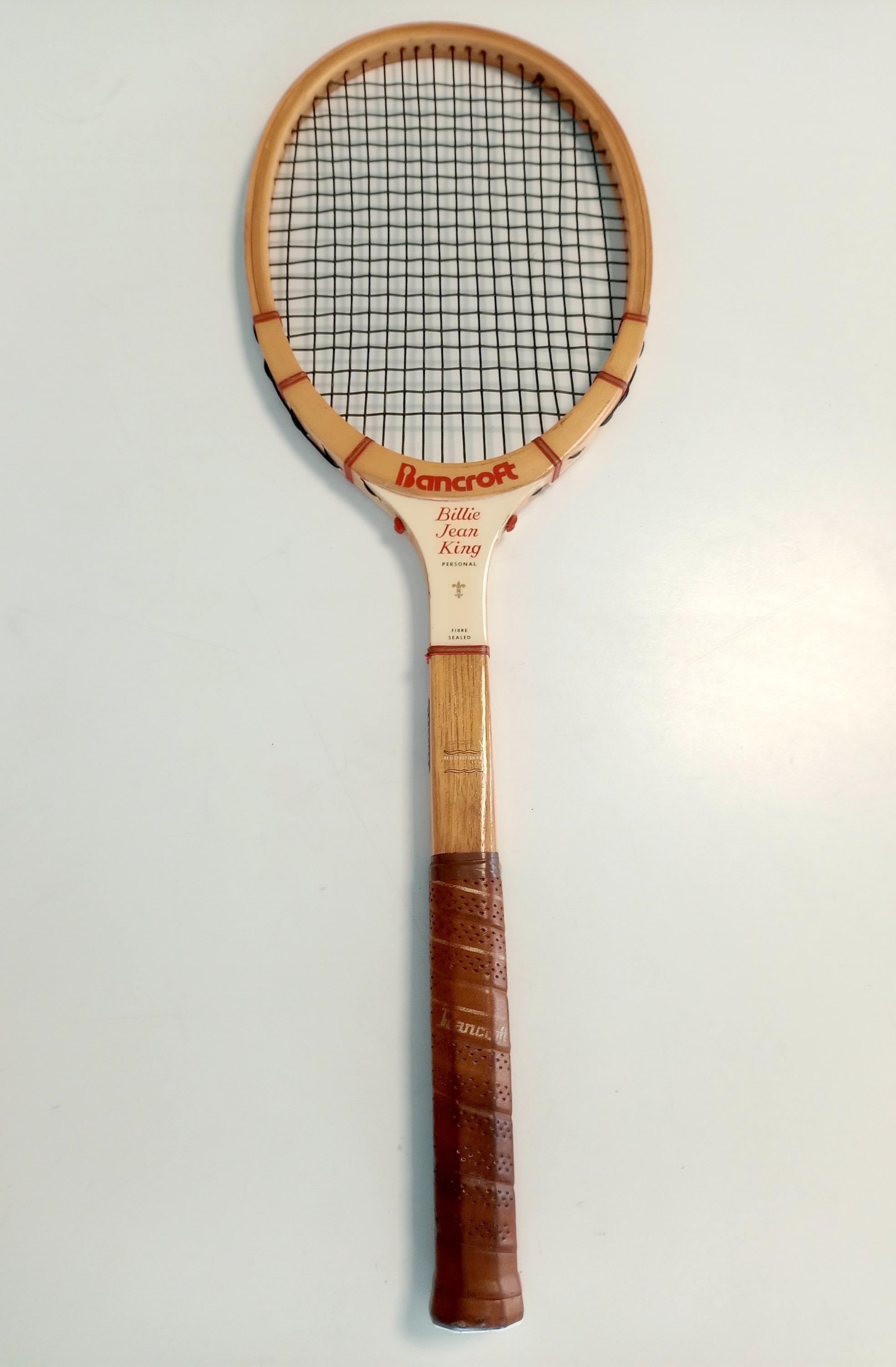 Vintage Bancroft Aussie Tennis Racket with Wood Press U.S.A