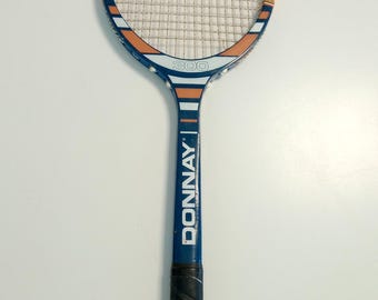 ヴィンテージの美しいDonnay木製テニスラケット。Speedflexファイバー