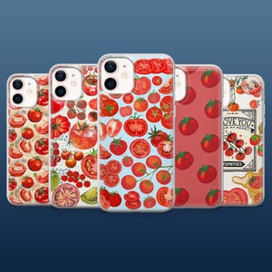 Rote Tomate Handyhülle Fresh Gemüse Cover für iPhone 16Pro, 15, 14, 13, 12, Samsung S25, S24, S23, S22, A16, A55, A25, Pixel 9Pro, 8