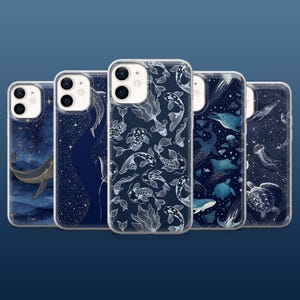 Funda submarina con diseño de criaturas marinas para iPhone 16Pro, 15, 14, 13, 17/Pro/Max, Samsung S25, S24, S23, S22, A16, A55, A25, Pixel 9Pro, 8