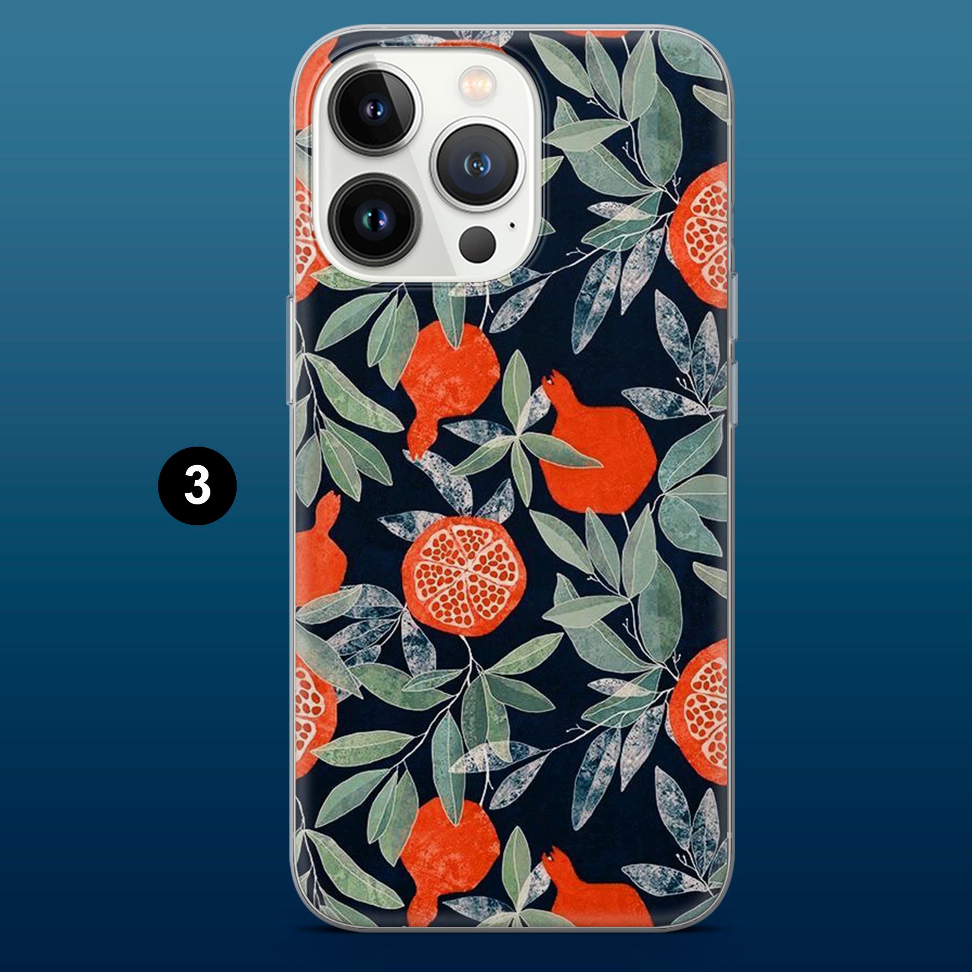 ザクロの携帯ケース シトラスフルーツカバー iPhone 16Pro、15、14、13