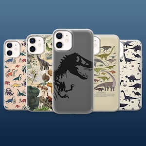 Dinosaur Phone Case Jurassic World Toddler Cover for iPhone 16Pro, 15, 14, 13, 17, Samsung S25, S24, S23, S22, A16, A55, A25, Pixel 9Pro, 8