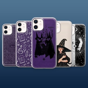 Witch Phone Case Magical Witchy Mythical Cover for iPhone 16Pro, 15, 14, 13, 12, Samsung S25, S24, S23, S22, A16, A55, A25, Pixel 9Pro, 8