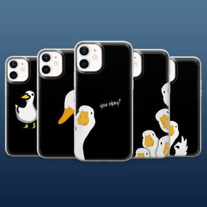 Duck Phone Case Funny Goose Meme Cover for iPhone 17/Pro/Plus, 16Pro, 15, 14, 13, Samsung S25, S24, S23, S22, A16, A55, Pixel 9Pro, 10