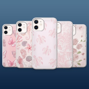 Light Pink Phone Case Minimalist Aesthetic Girl Cover for iPhone 16Pro, 15, 14, 13, 12, Samsung S25, S24, S23, S22, A16, A55, A25, Pixel 9